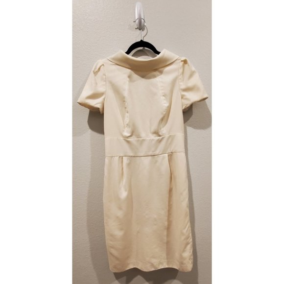 FINE FEATHERS Ivory Midi Vintage Style Dress - Picture 1 of 4